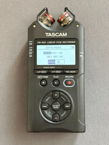 TASCAM DR-40X Gravador Digital Linear PCM - Estado de Novo | Pouquíssimo Uso