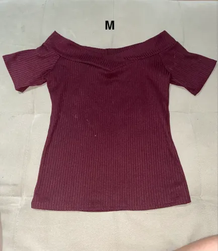 Blusa de manga vinho