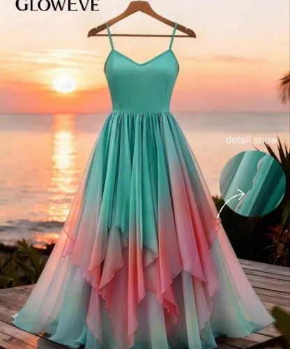 Vestido elegante longo 