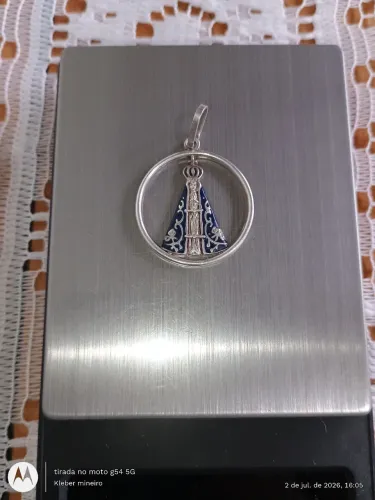Pingente medalha Nossa Senhora Aparecida