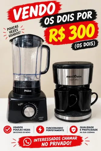 Liquidificador e cafeteira 