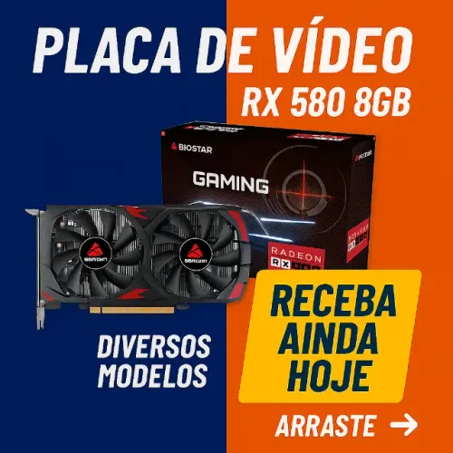 RX580 RX550 GTX960 RTX4070 GTX750 NVIDIA RADEON PLACA DE VIDEO - Pronta Entrega