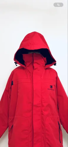 Abercrombie & kent - Parka/jaqueta para frio extremo vermelha 