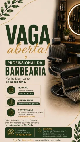Barbeiro Profissional com Experiência