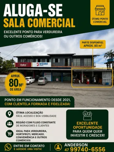 Sala comercial em Garuva