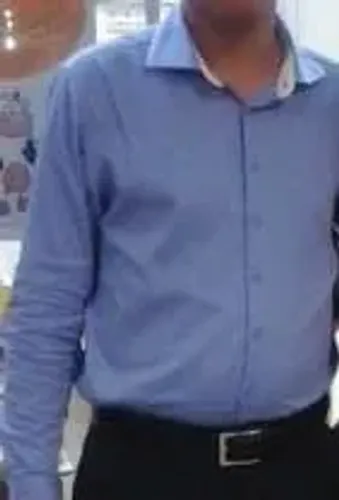 Camisa social azul
