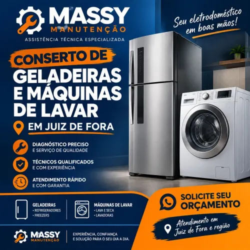 Conserto de Geladeira, máquina de lavar, freezer...