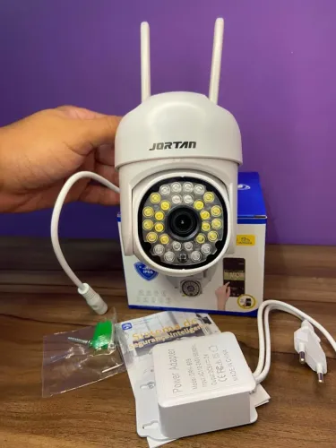 Câmera de Segurança Wifi Giratória Externa Full Hd 1080p - IP66 JT-8163 (Pequena) Jortan a