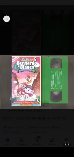 VHS BERNARDO E BIANCA NA TERRA DOS CANGURUS - ORIGINAL - DUBLADO 