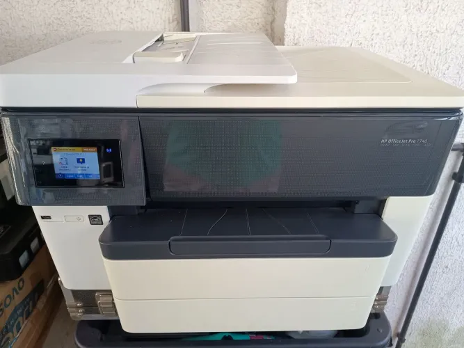 Vendo Impressora Multifuncional HP OfficeJet Pro 7740, A3. Leia.