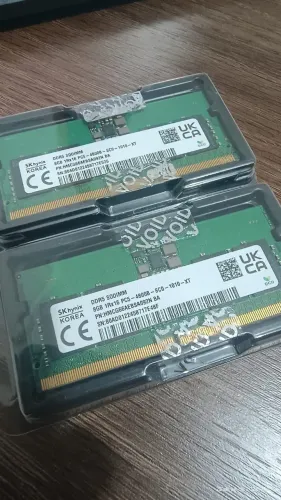Original do notebook Dell memória ram 8gb cada de 4800 MHz DDR5 as duas.