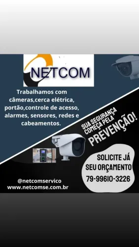 Trabalhamos com câmera, cerca, portão, sirene e muito mais...