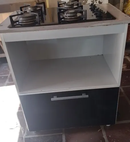 Fogão a gás coocktop com balcão incluso