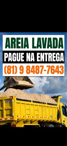 Areia lavada grossa média fingir direto do areeiro. pague na entrega!