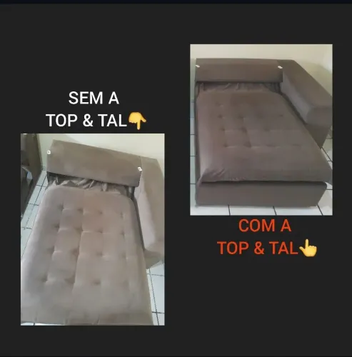 Higienização a seco de sofá+cama por 150,00
