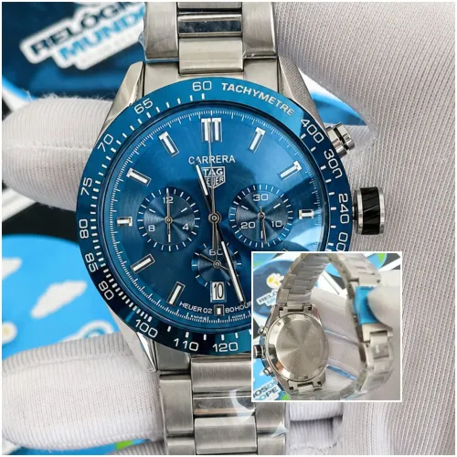 RELOGIO CARRERA CHNOGRAPH AZUL