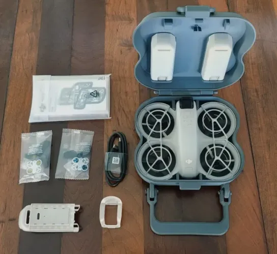 Drone DJI Neo 4K + 3 baterias + hub carregador + acessórios