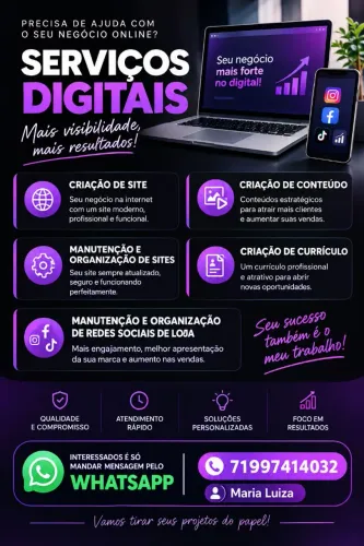 Serviços Digitais | Sites, Conteúdo e Redes Sociais