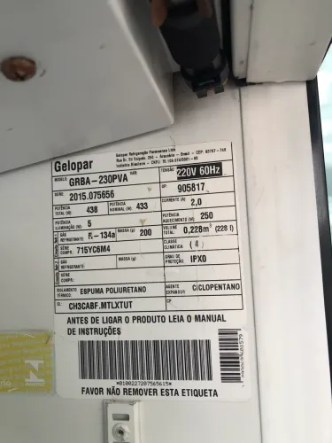 Geladeira expositora gelopar