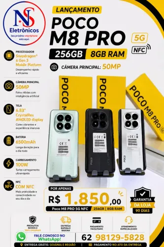 Celular Poco M8 Pro 08/256 Lacrado Entregamos Grátis