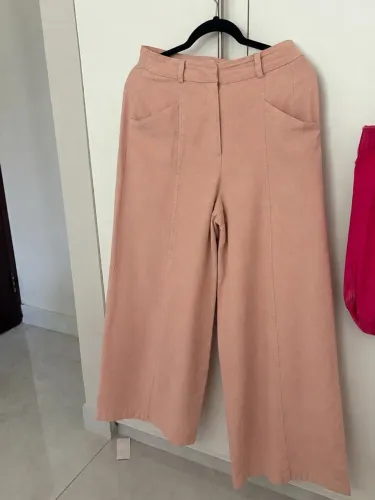 Calça linho Renner rosa bebê tamanho 40 pantalona 