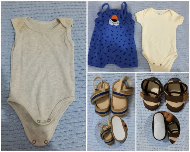 Vendo essas peças de bebê de 3 meses