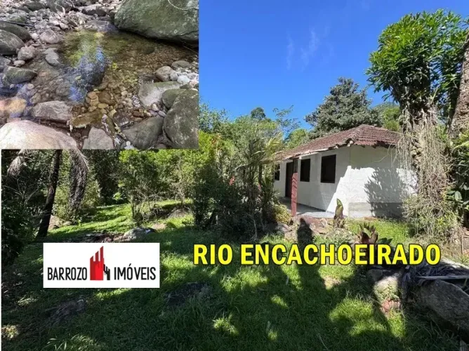 Barrozo Imóveis - Sítio a venda com 40.000 m² com RIO ENCACHOEIRADO para banho.