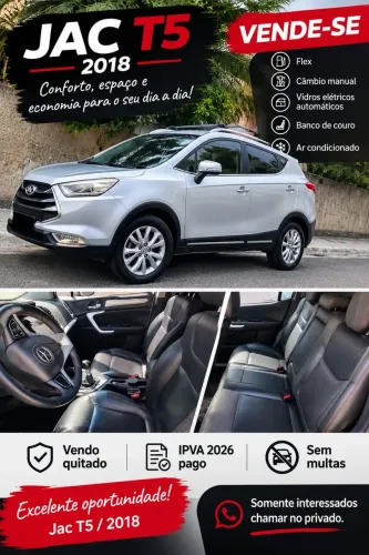 JAC T5 1.5 Jet Flex 16V 5P Mec. 2018