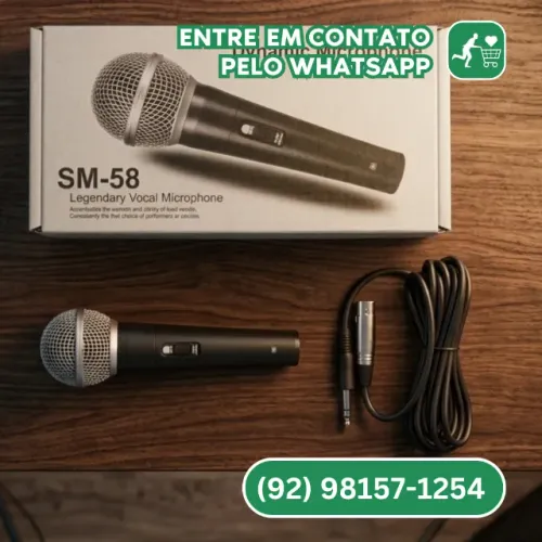 Microfone Profissiona M58 Com Fio
