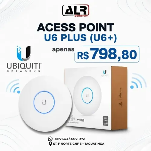 ACESS POINT UNIFI U6 PLUS (U6+) UBIQUITI BRANCO
