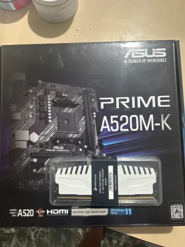 Kit placa mae asus A520m-k + memoria DDR4 8GB 3200MHZ