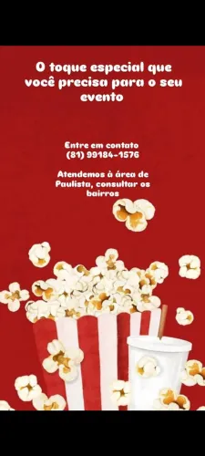 Pipoca para seu evento