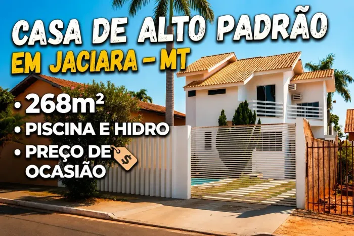 Casa para venda com 268 metros quadrados com 3 quartos em Centro - Jaciara - Mato Grosso