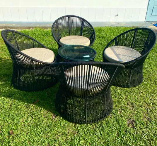 CONJUNTO DE POLTRONAS DE AREA BARCELONA