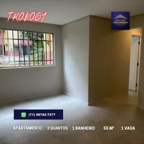 APARTAMENTO 2 QUARTOS, 55M² - TROBOGY