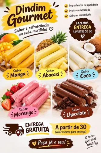 Dindim Gourmet-muito Sabor E cremosidade 3,00