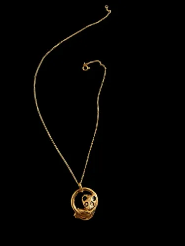 Colar HStern vintage em ouro amarelo 18k com pingente panda