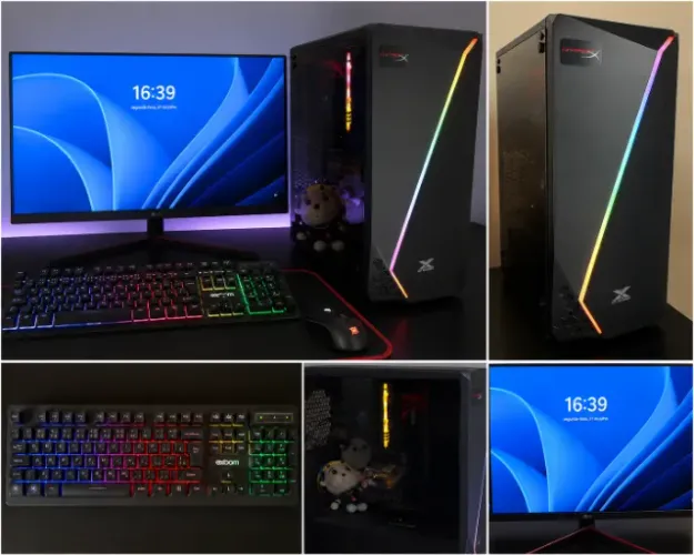 PC GAMER + MONITOR LG ULTRAGEAR 144Hz + TECLADO RGB + MOUSSE