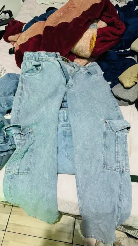 ?Calça Jeans Cargo?
