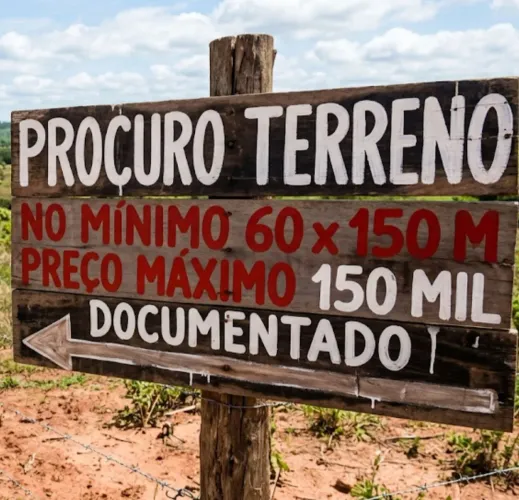 Procuro terreno de até 1.5 hectare