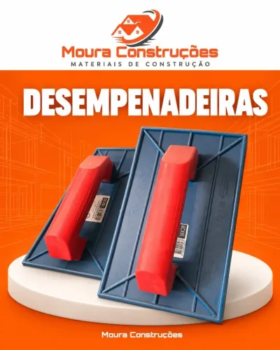 Desempenadeira Plástica Estriada para Reboco 16x28 e 18x30