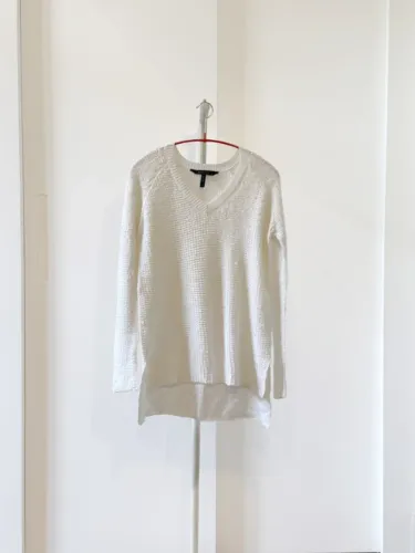 Blusa de tricô BCBG Max Azria branca PP