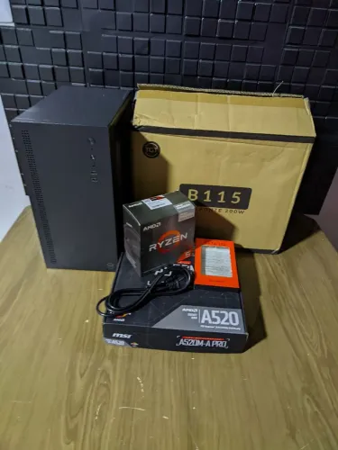 (Novo) PC AMD Ryzen 5600GT - A520m - 16Gb DDR4 