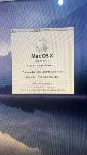Computador IMAC OS X LION 10.7.5