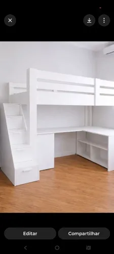 Cama com escrivaninha