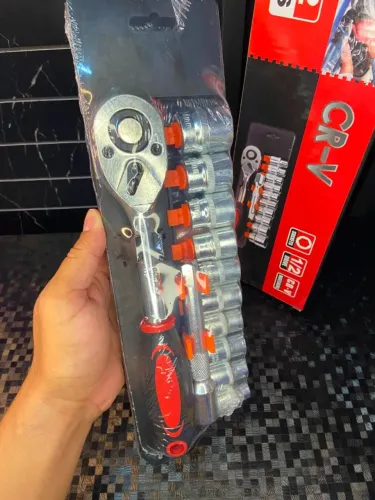 Conjunto de 12 chaves catraca de 6,35 mm CR-V Red