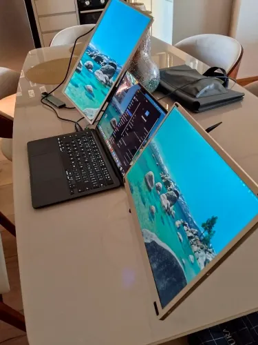 Macbook Air M5 mais tela dupla portátil para usar em qualquer posição 