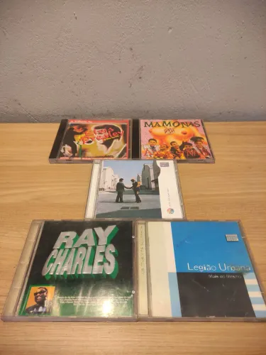 Lote CDs Original. Pink Floyd, Mamonas, Ray Charles, Legião e Elvis.