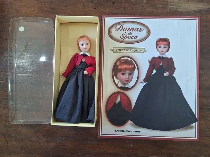 Thérèse Raquin Boneca Damas Da Época Planeta DeAgostini com fascículo 