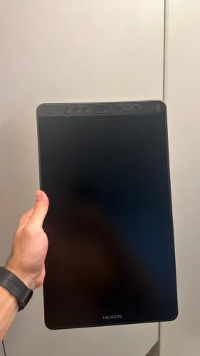 HUION Mesa digitalizadora Kamvas 13 com tela totalmente laminada, com Stylus 8192 Preto